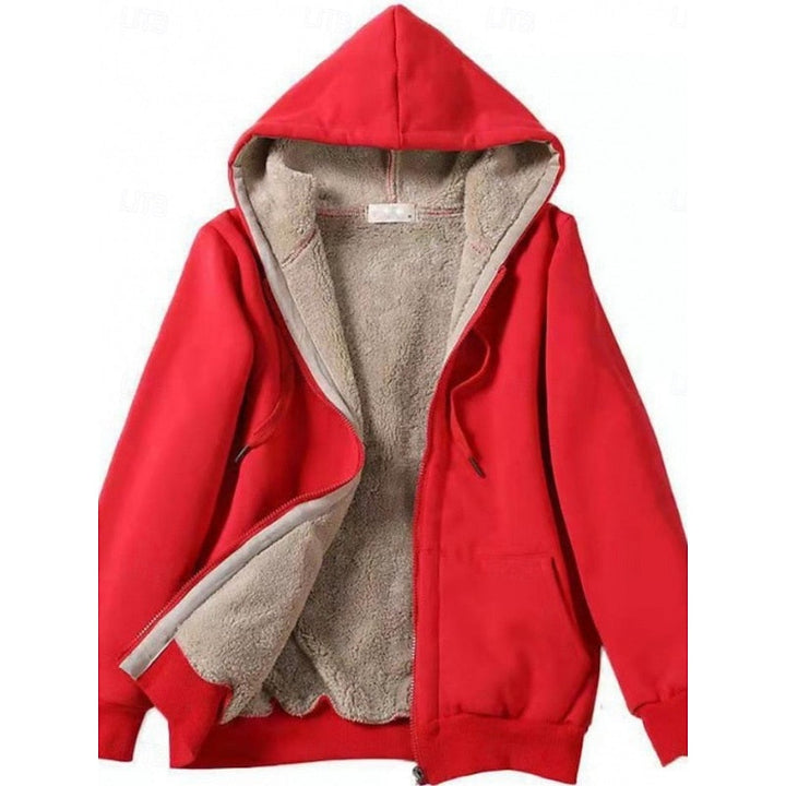 Leanne | Women's Fleece-Lined Zip-Up Hooded Jacket