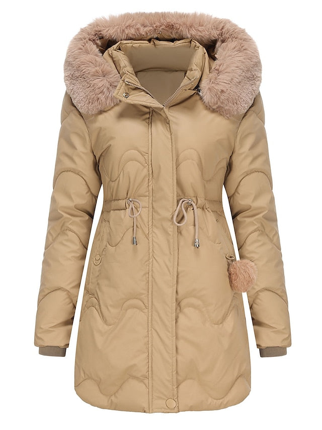 Ophelia | Women's Faux Fur Hooded Padded Parka