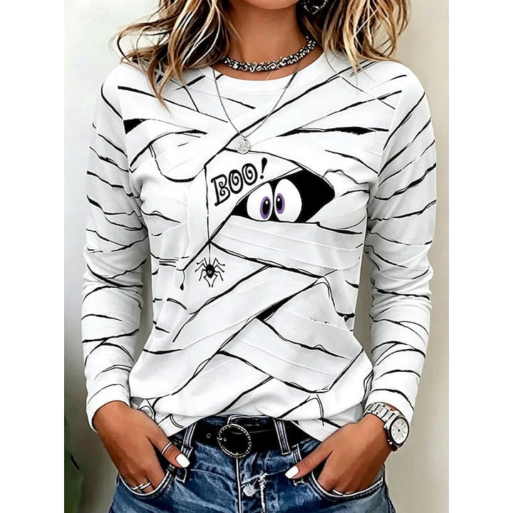 Alison | Women's Halloween Graphic Long Sleeve Top