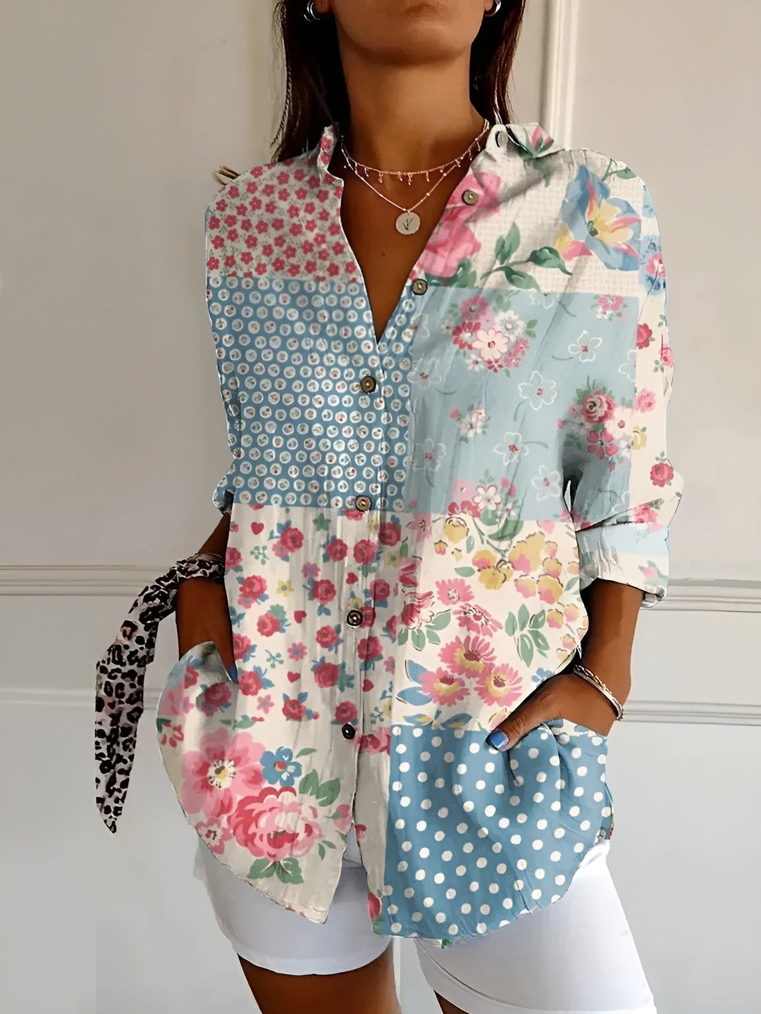 Women's Playful Print Blouse