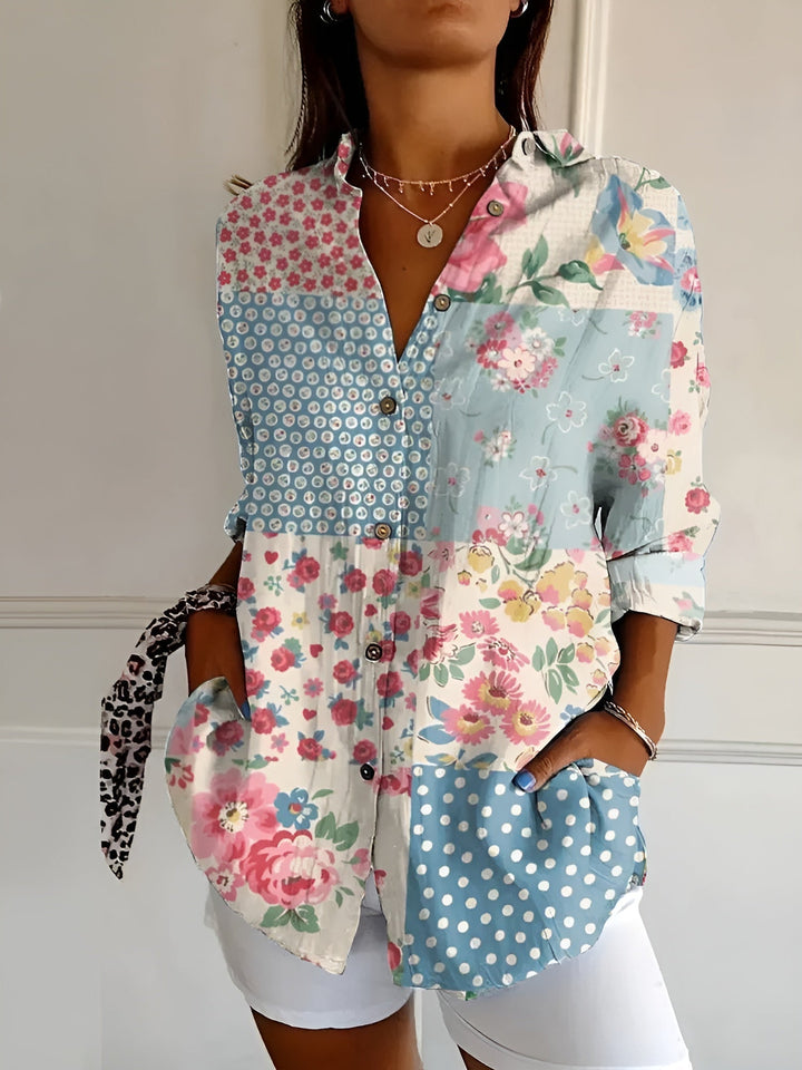 Women's Playful Print Blouse