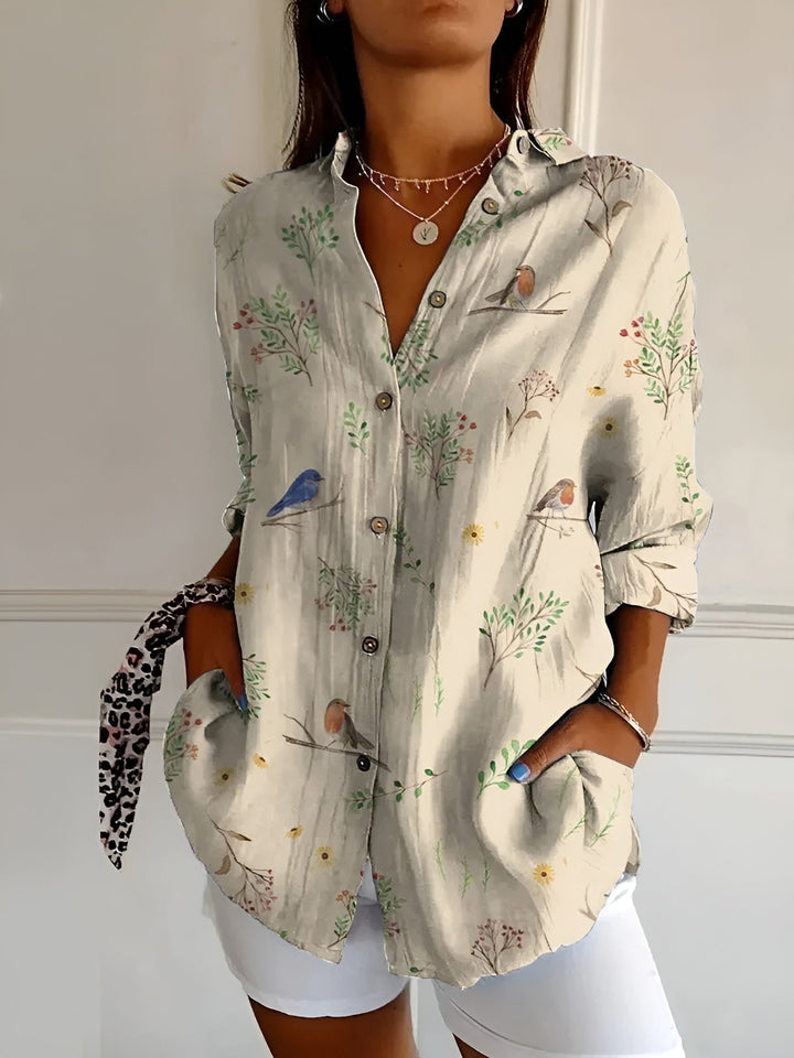 Women's Playful Print Blouse