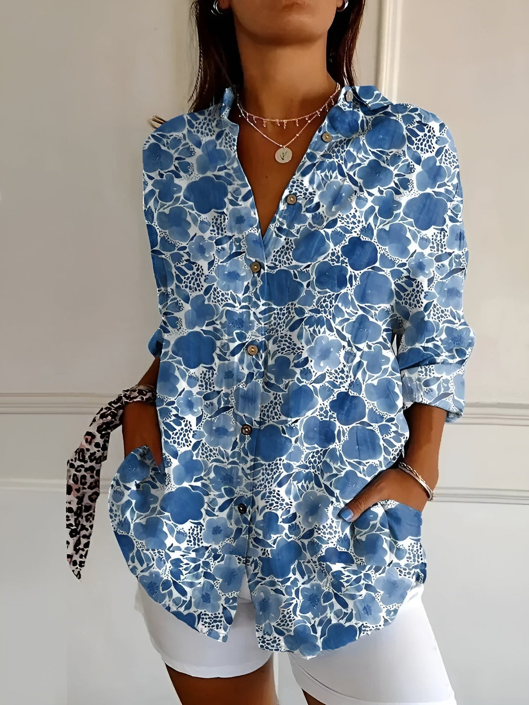 Women's Playful Print Blouse
