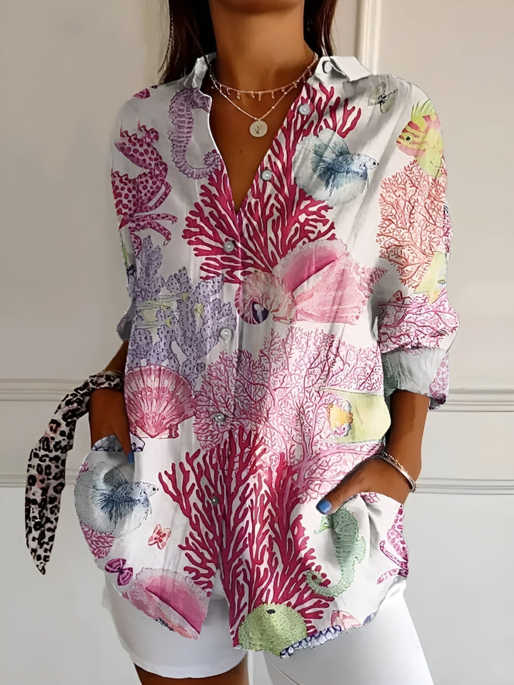 Women's Playful Print Blouse