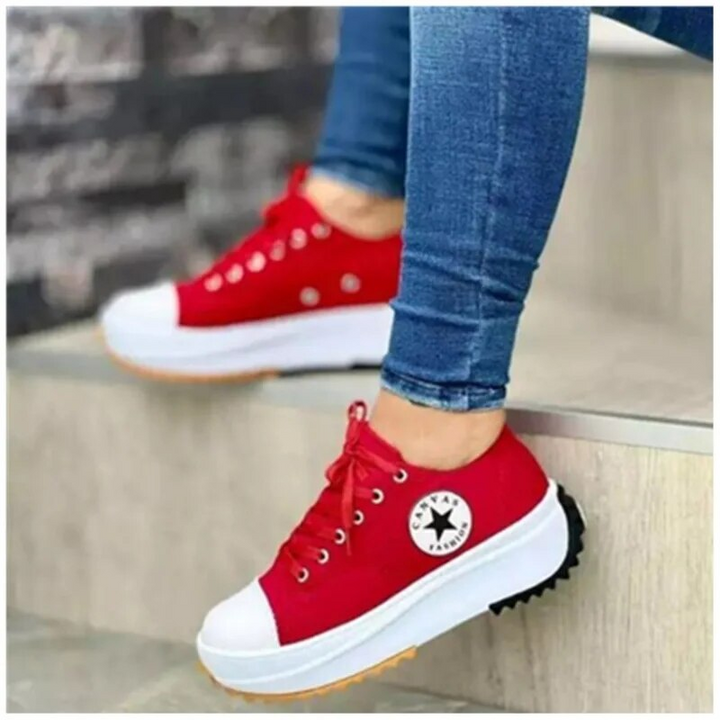 Women's Chunky Canvas Trainers