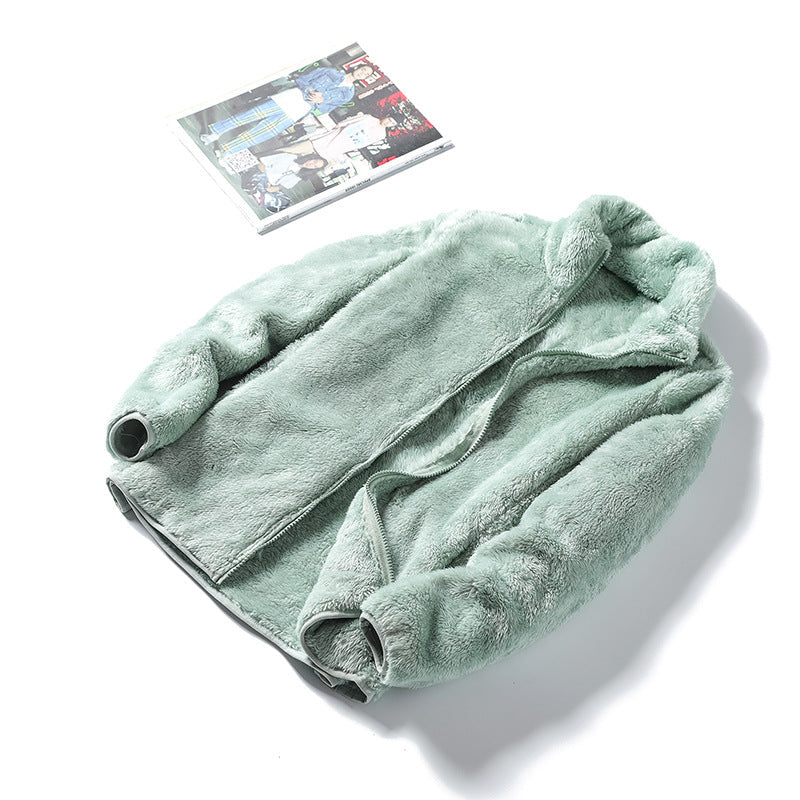 Ismene | Women's Sherpa Fleece Full-Zip Jacket with Stand Collar