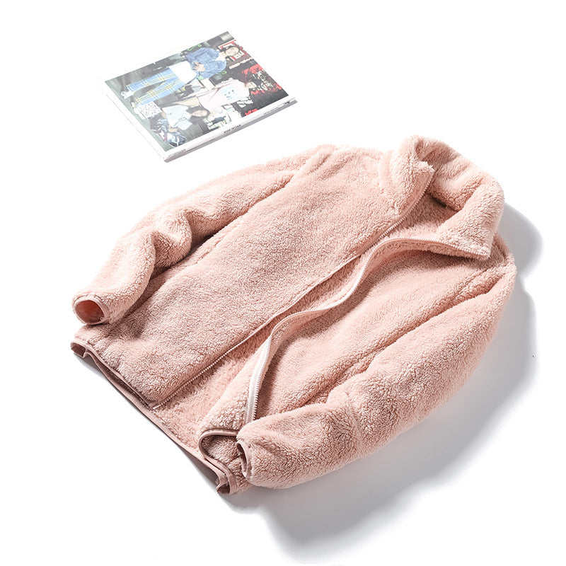 Ismene | Women's Sherpa Fleece Full-Zip Jacket with Stand Collar