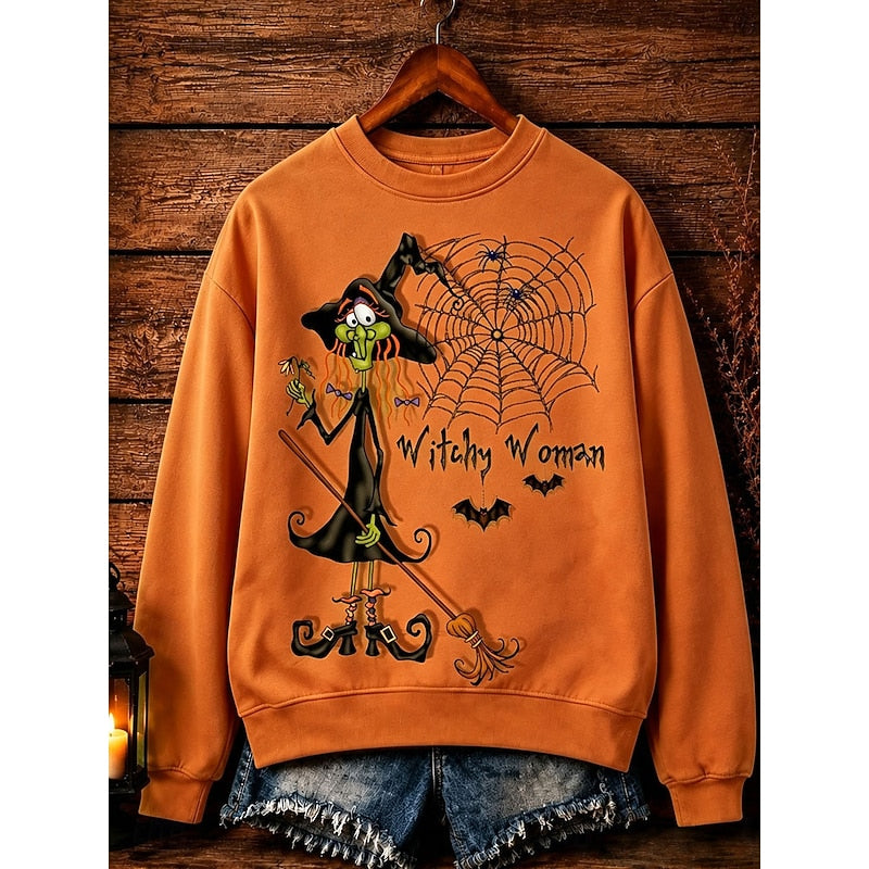 Pamela | Women's Halloween Graphic Sweatshirt
