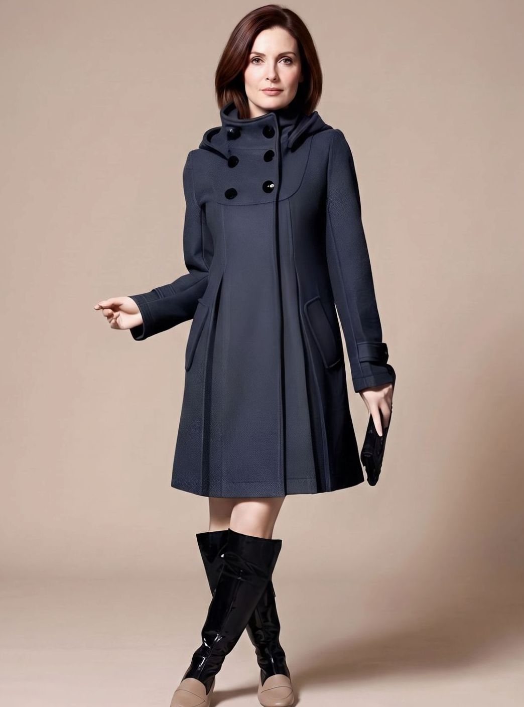 Brenda | Women's Tailored Wool-Blend Winter Coat