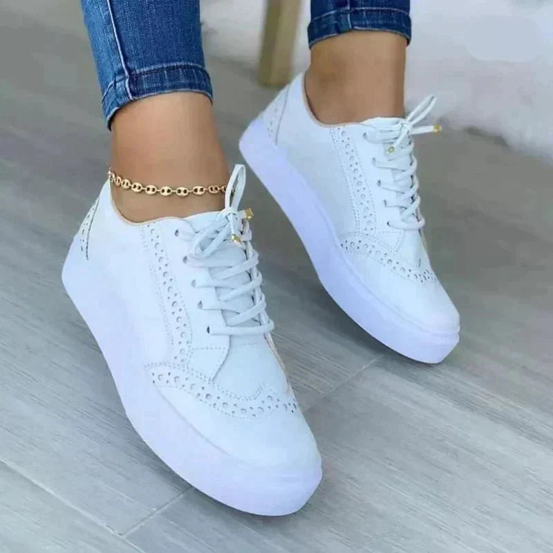 Women's Orthopedic Platform Sneakers Lace Up