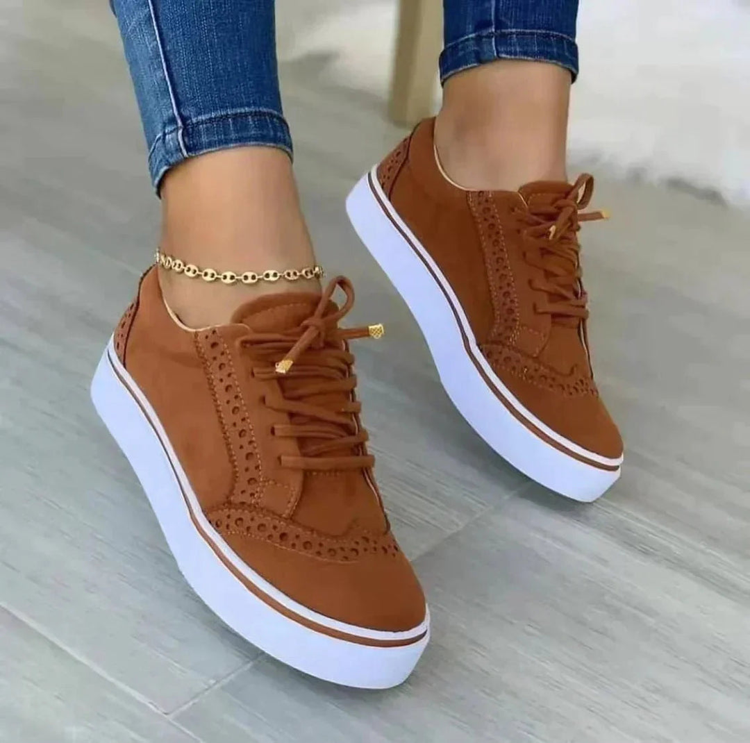 Women's Orthopedic Platform Sneakers Lace Up