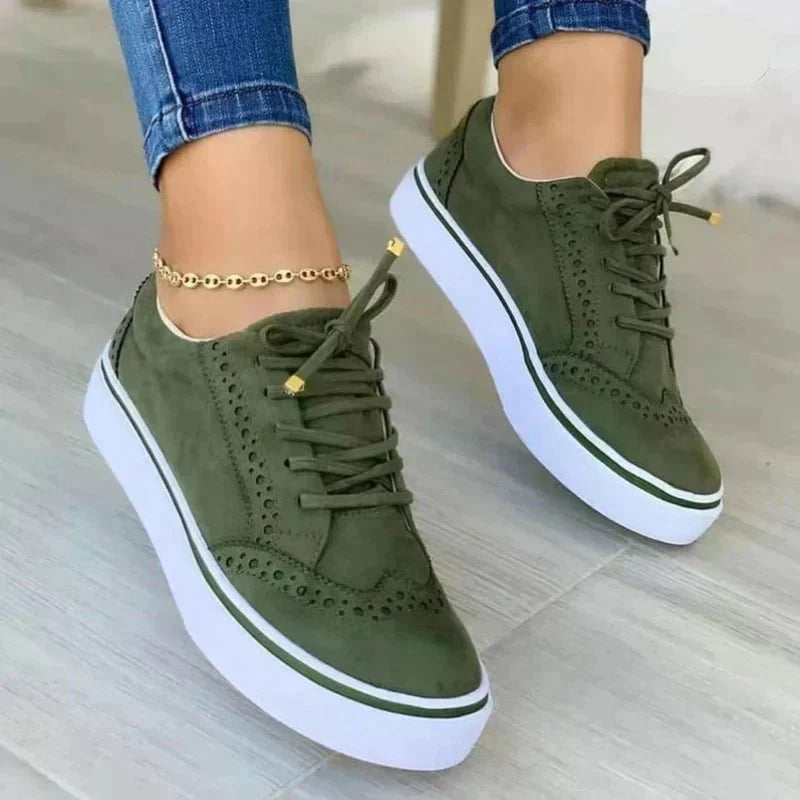 Women's Orthopedic Platform Sneakers Lace Up