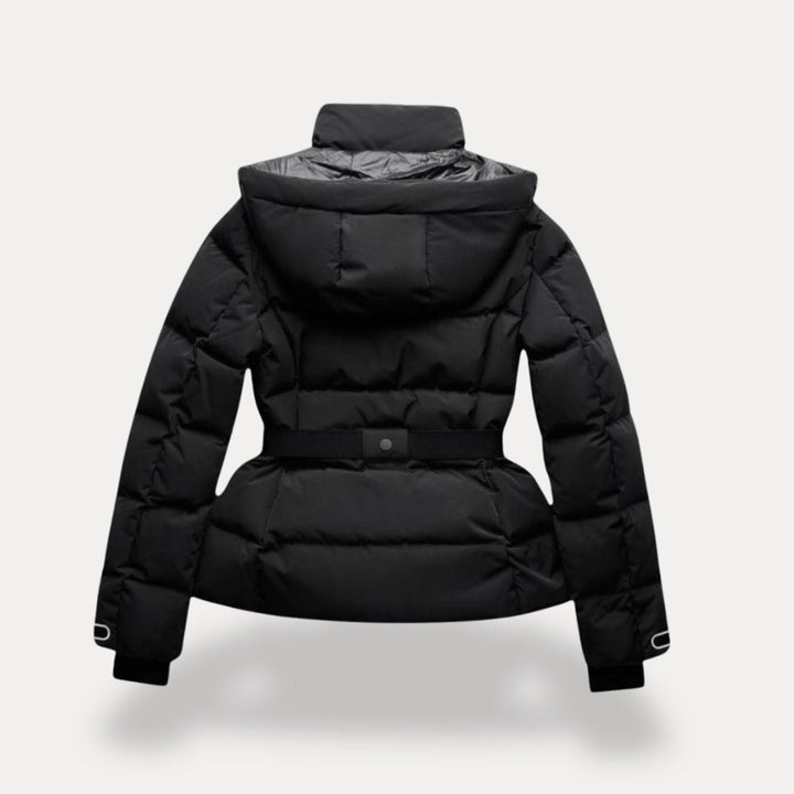 Ceridwen | Women's Belted Hooded Quilted Puffer Jacket