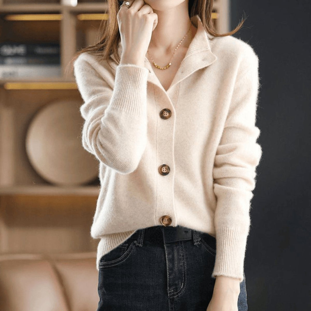 Willa | Women's Cashmere-Blend Button Front Cardigan