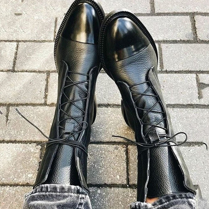 Kendra | Women's Classic Leather Lace-Up Ankle Boots