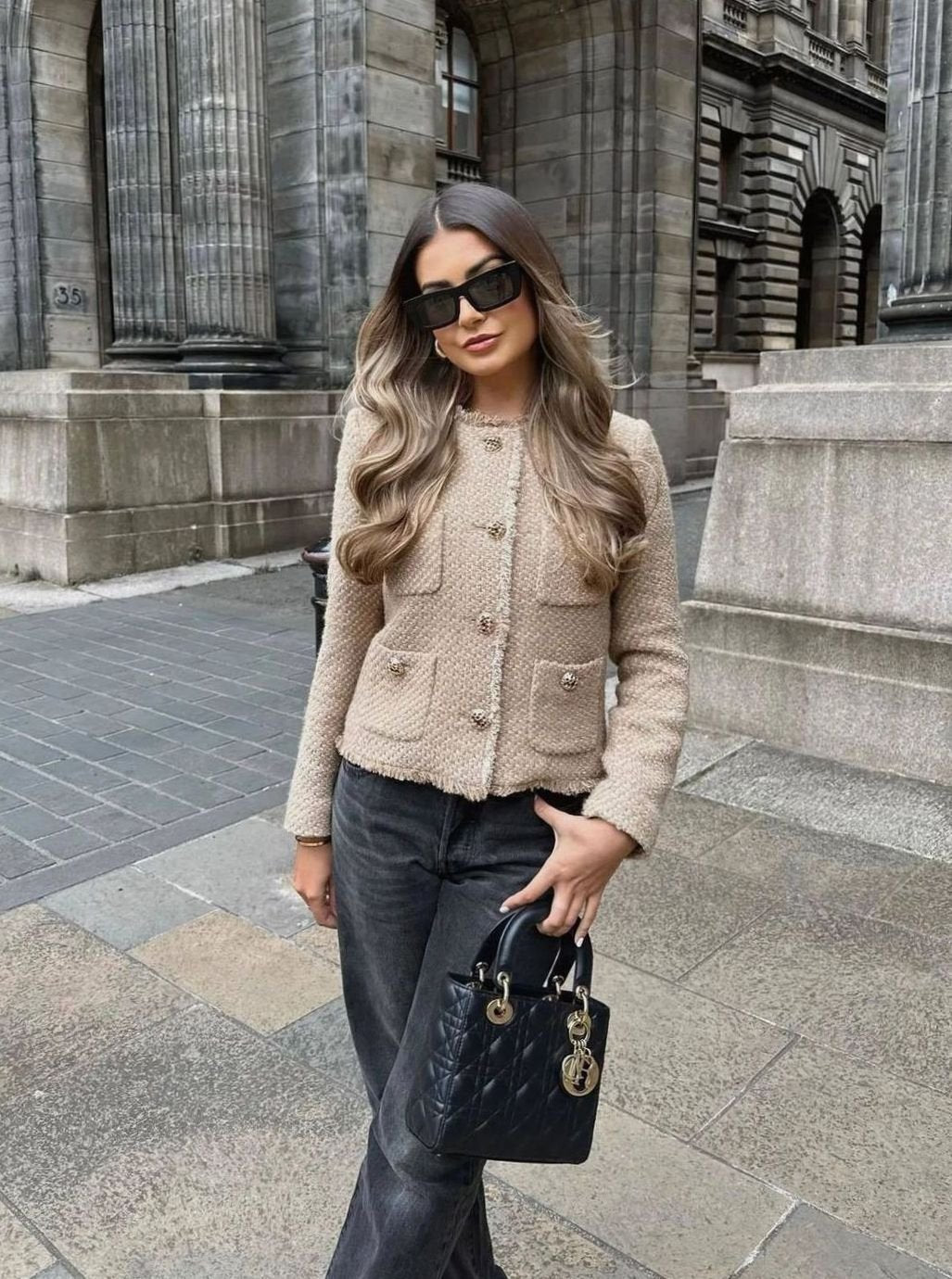 Millie | Women's Cropped Tweed Blazer
