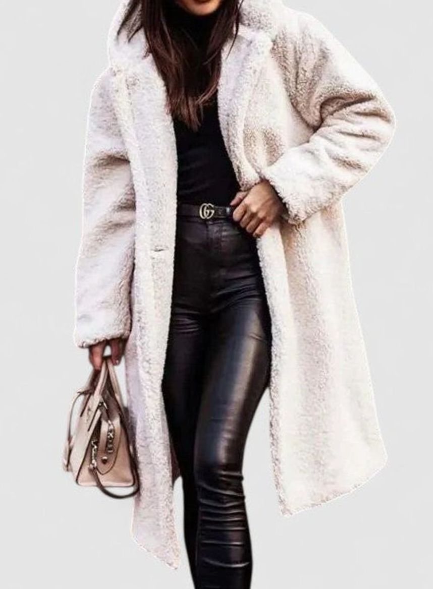 Araminta | Women's Oversized Longline Teddy Faux Fur Coat