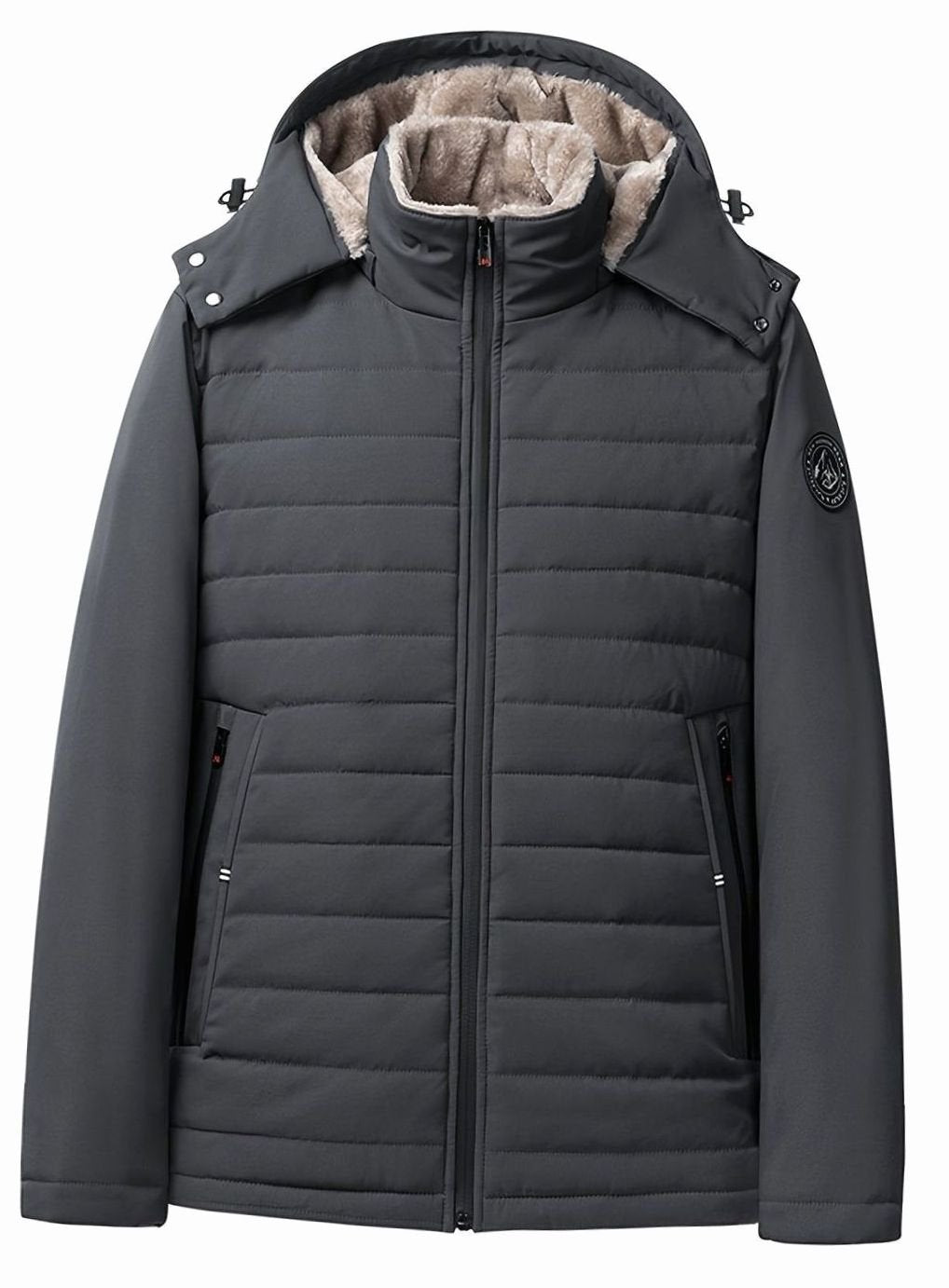 Killian | Men's Fleece-Lined Hooded Quilted Winter Jacket