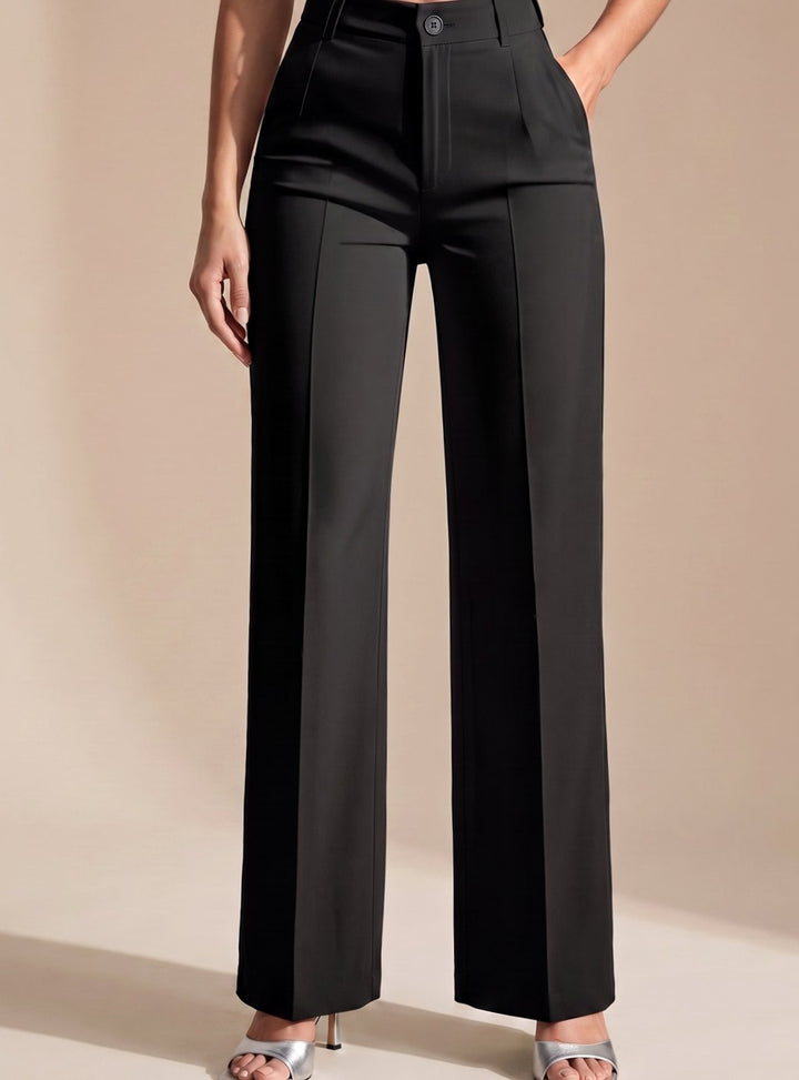 Beatrice | Women's High-Waist Wide-Leg Trousers