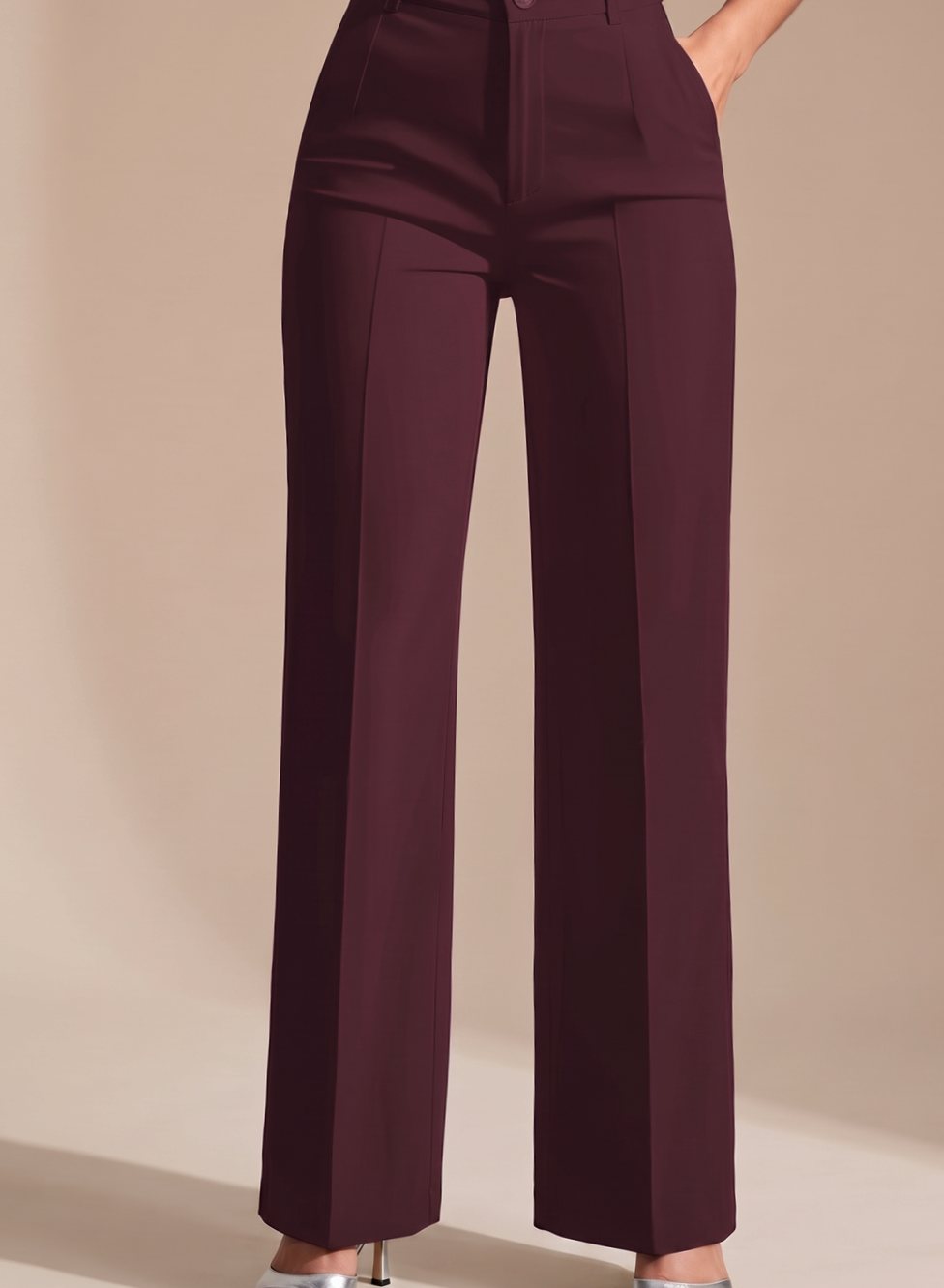Beatrice | Women's High-Waist Wide-Leg Trousers