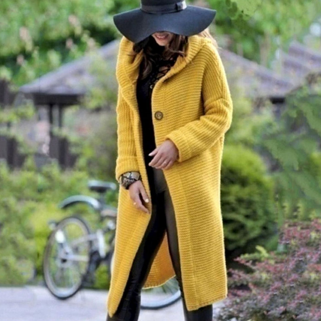 Maisie | Women's Hooded Maxi Knit Cardigan