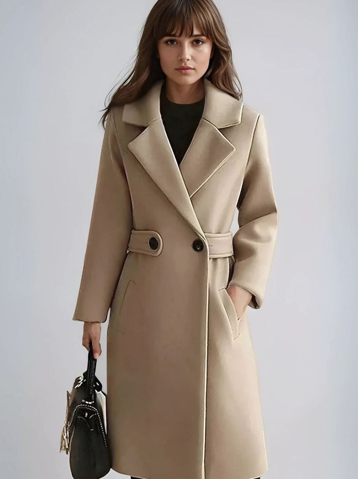 Laura | Women's Long Belted Tailored Coat