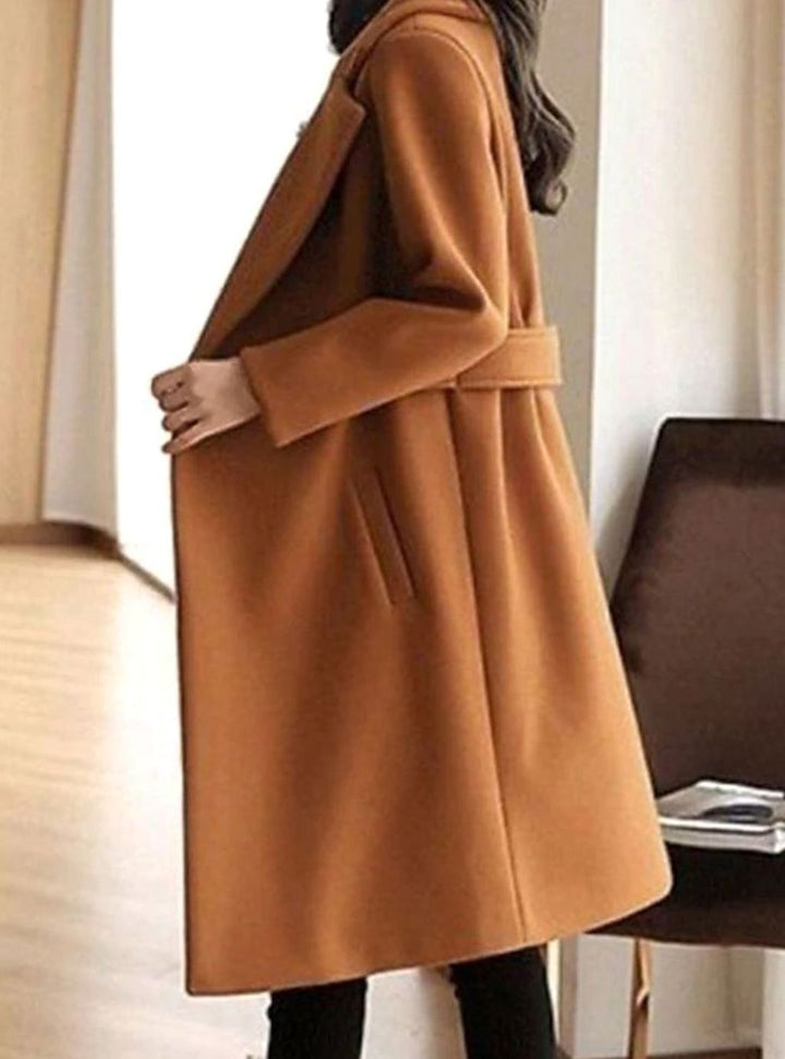 Laura | Women's Long Belted Tailored Coat