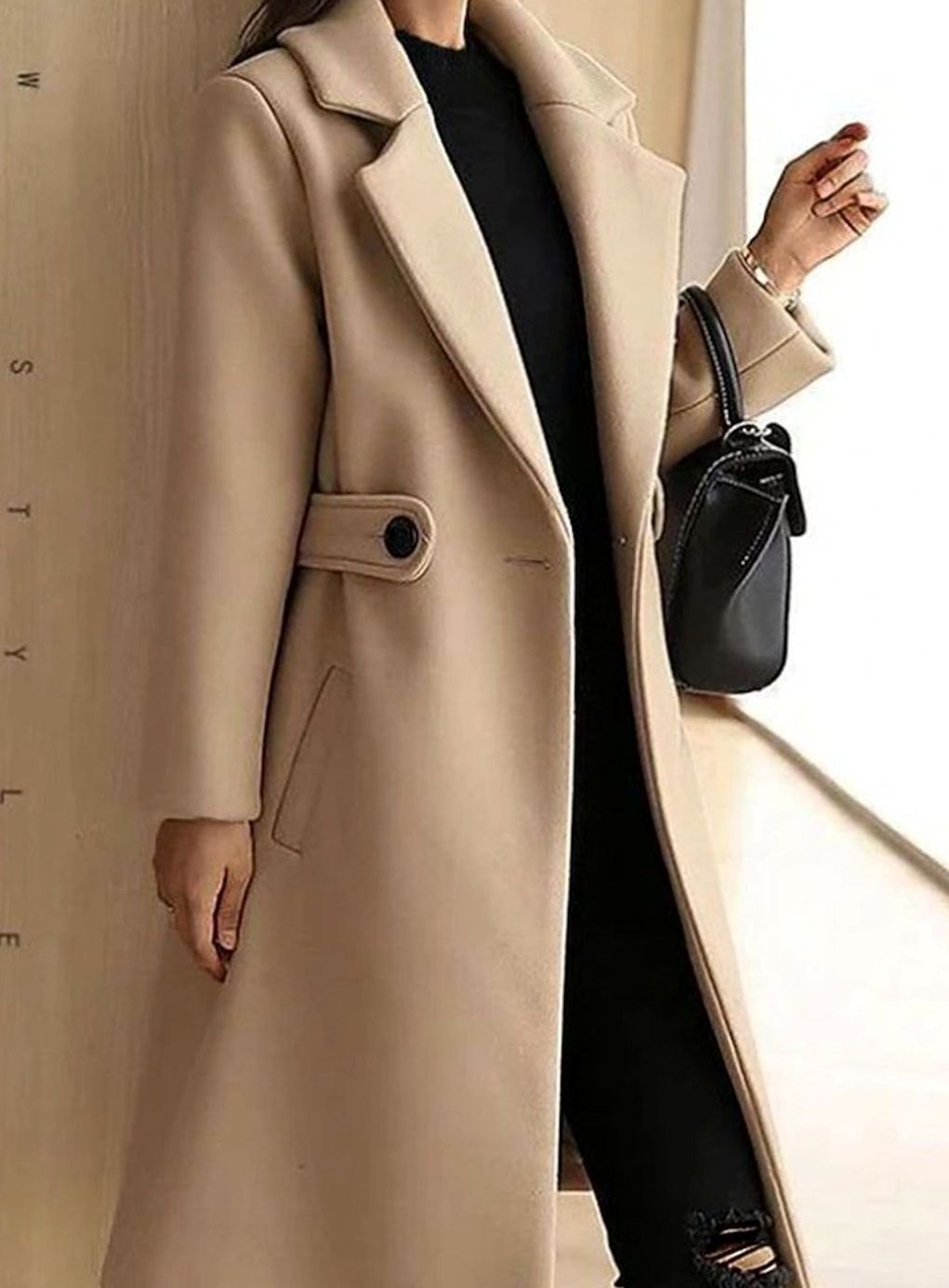 Laura | Women's Long Belted Tailored Coat