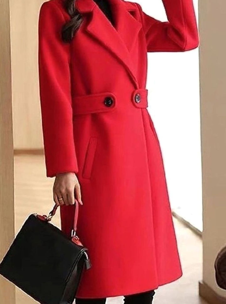 Laura | Women's Long Belted Tailored Coat