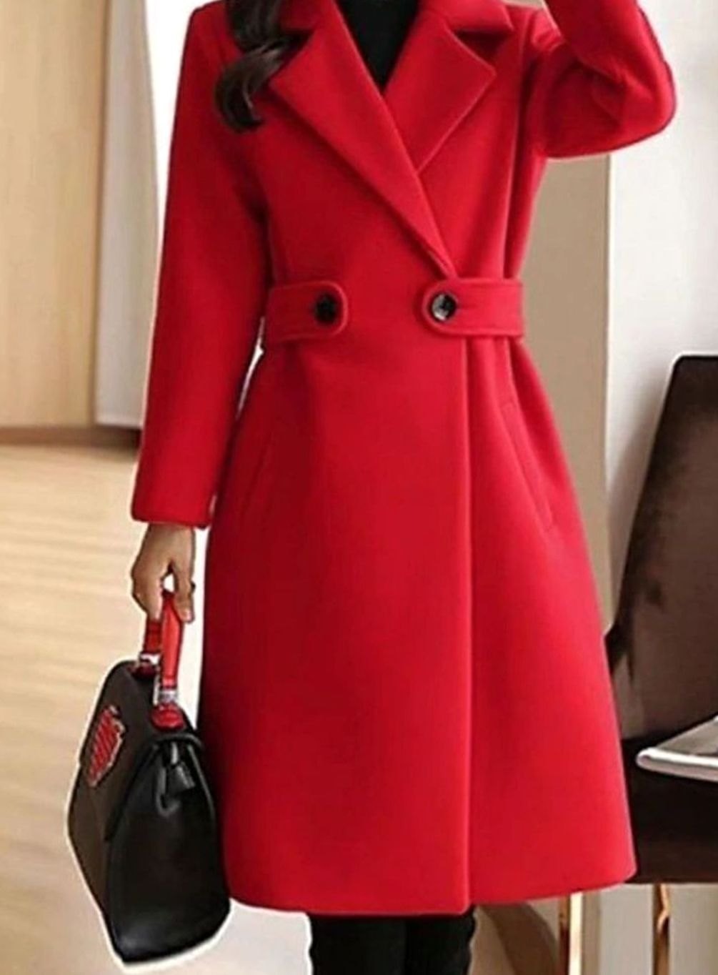 Laura | Women's Long Belted Tailored Coat