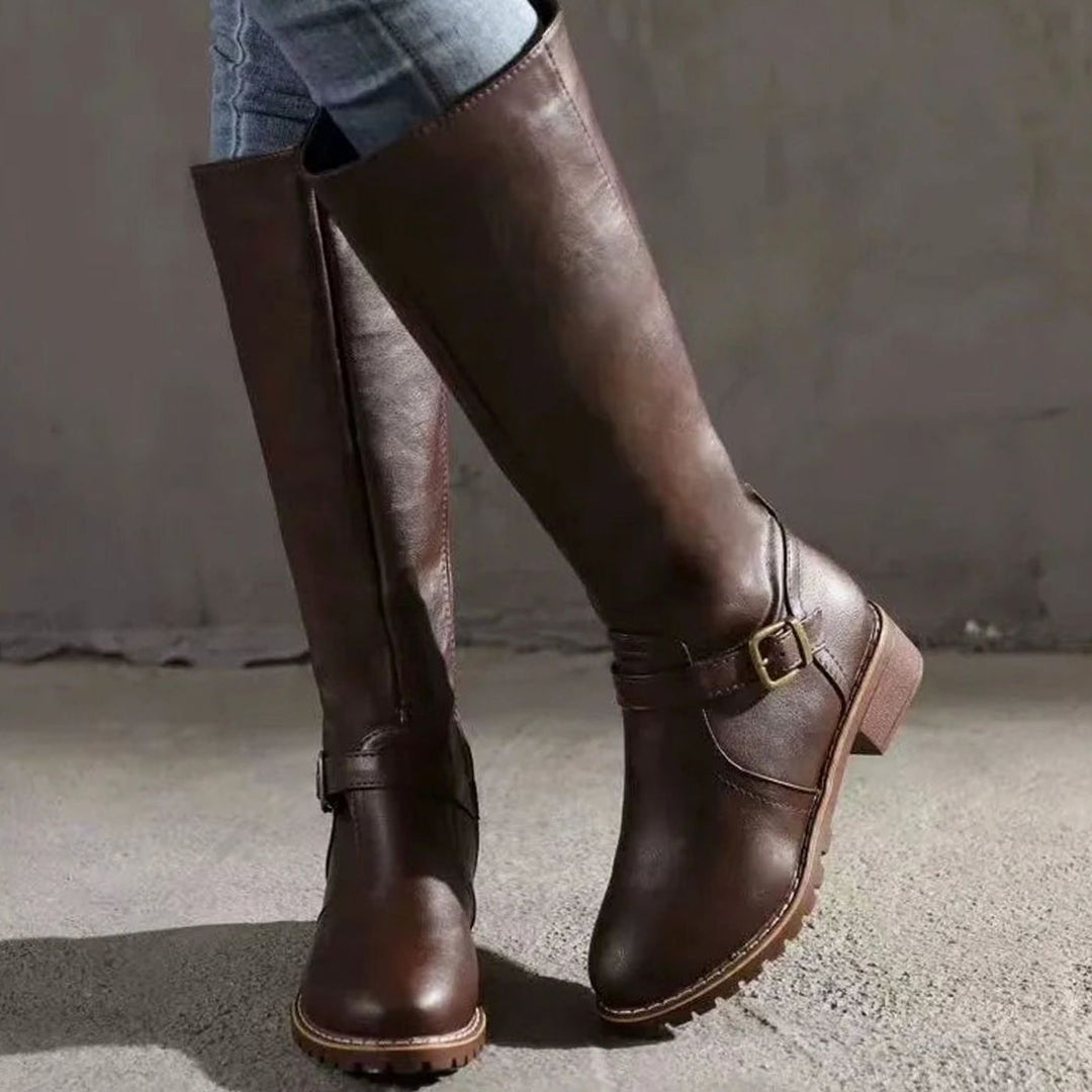 Lily | Women's Orthopaedic Leather Knee-High Boots