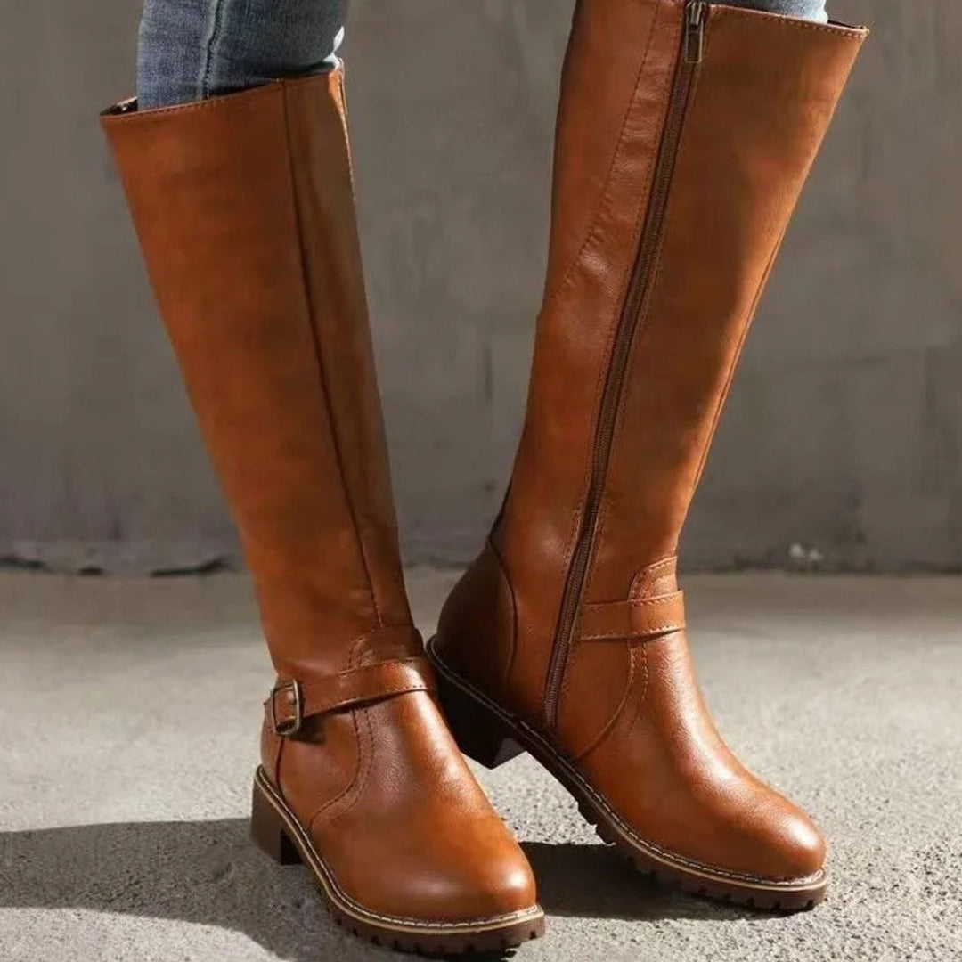 Lily | Women's Orthopaedic Leather Knee-High Boots