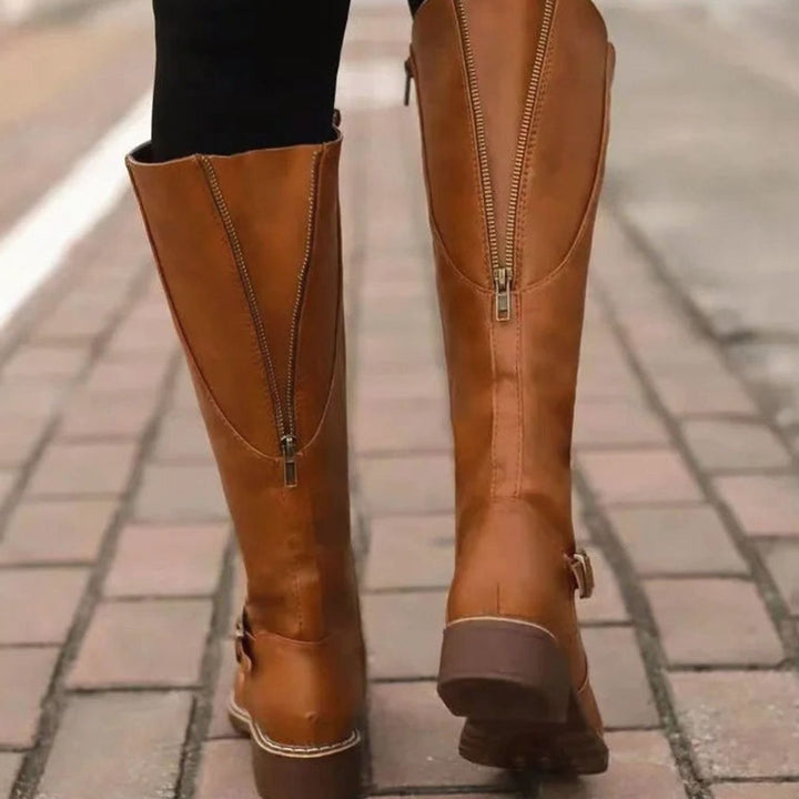 Lily | Women's Orthopaedic Leather Knee-High Boots