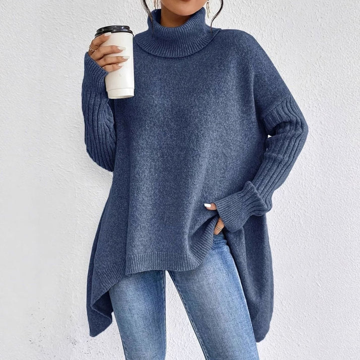 Mairi | Women's Oversized Cashmere-Blend Roll Neck Jumper