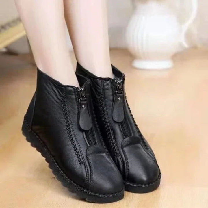 Imelda | Women's Fleece-Lined Leather Ankle Boots
