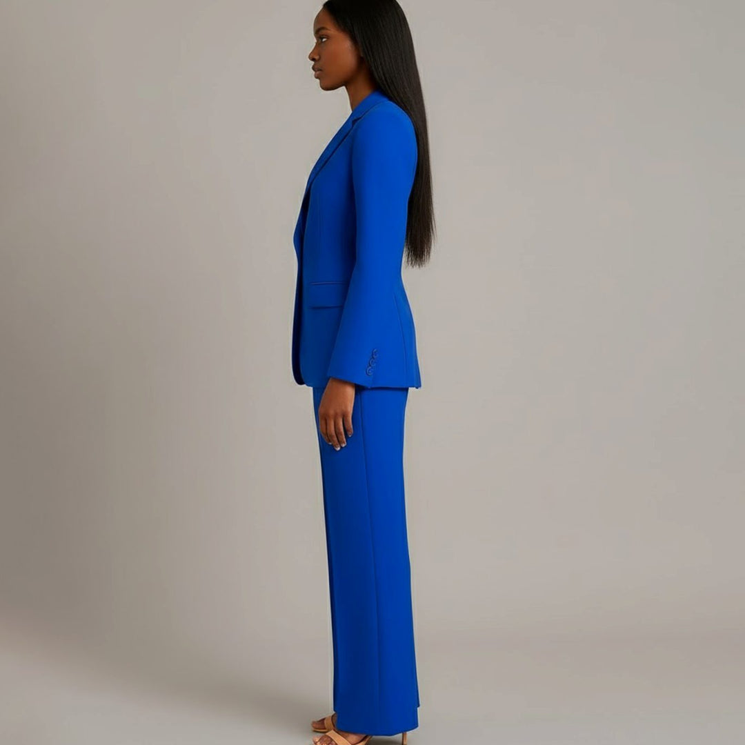 Chloe | Women's Tailored Blazer and Wide-Leg Trouser Suit Set