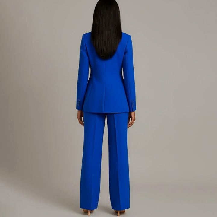 Chloe | Women's Tailored Blazer and Wide-Leg Trouser Suit Set