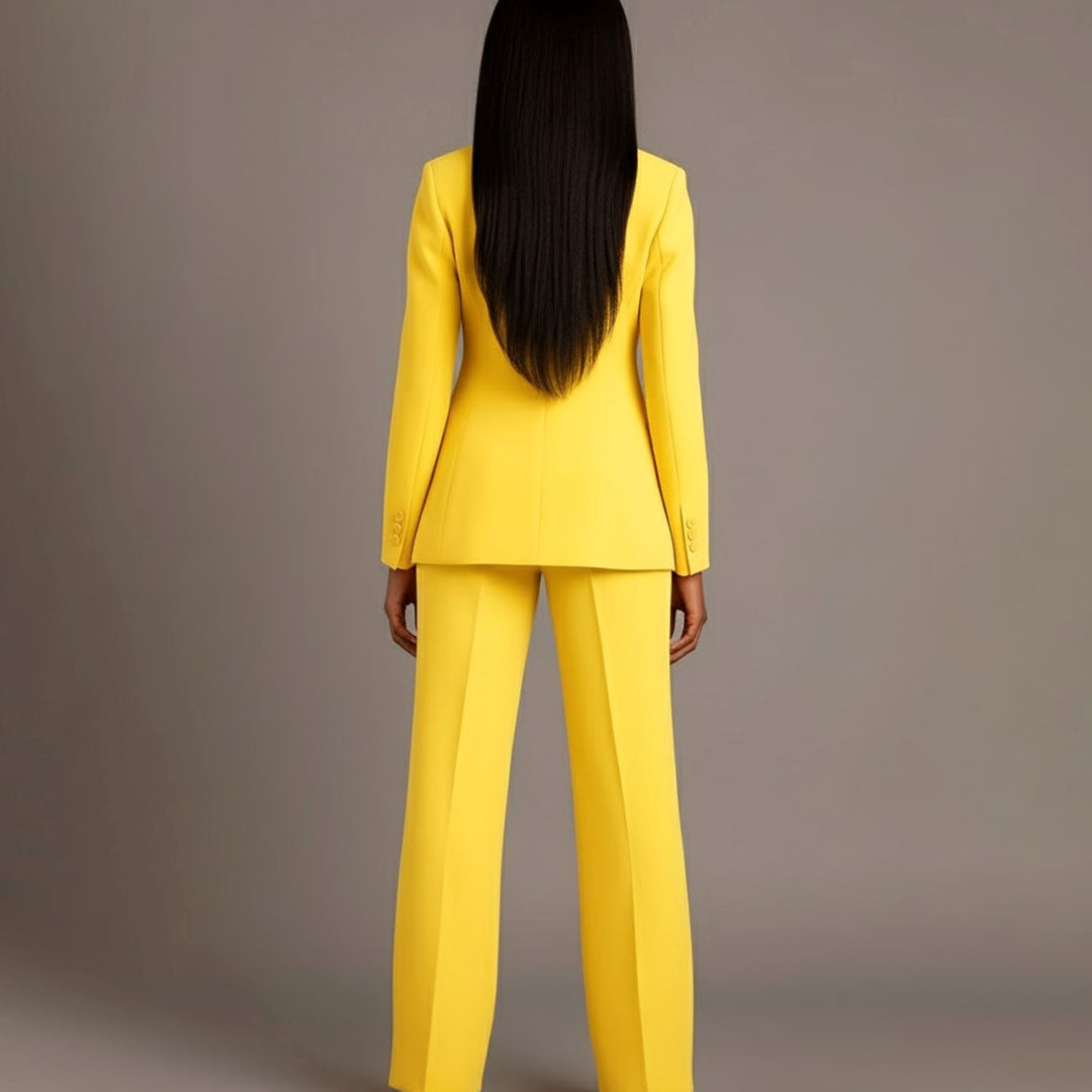 Chloe | Women's Tailored Blazer and Wide-Leg Trouser Suit Set