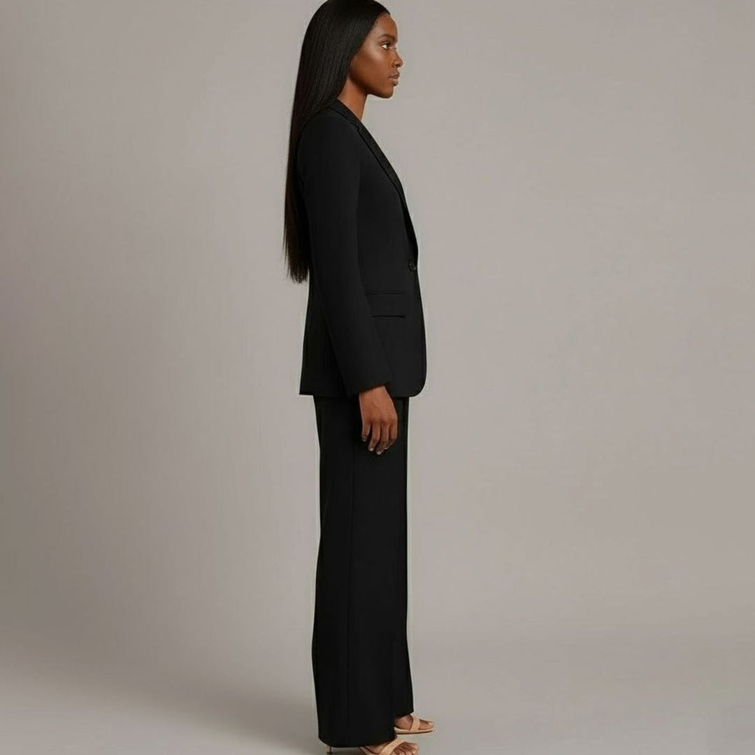 Chloe | Women's Tailored Blazer and Wide-Leg Trouser Suit Set