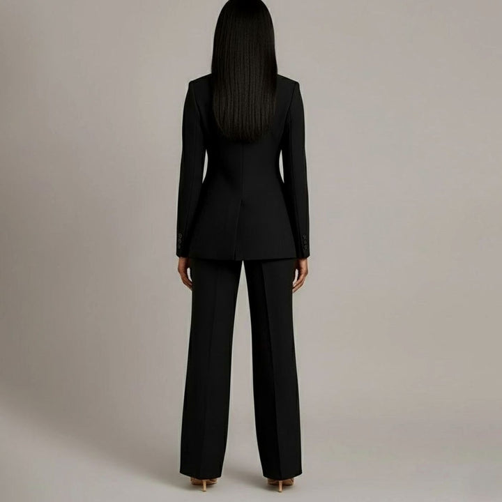 Chloe | Women's Tailored Blazer and Wide-Leg Trouser Suit Set