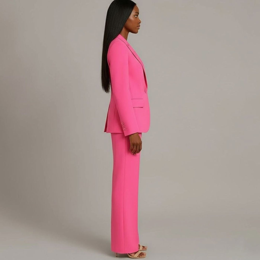 Chloe | Women's Tailored Blazer and Wide-Leg Trouser Suit Set