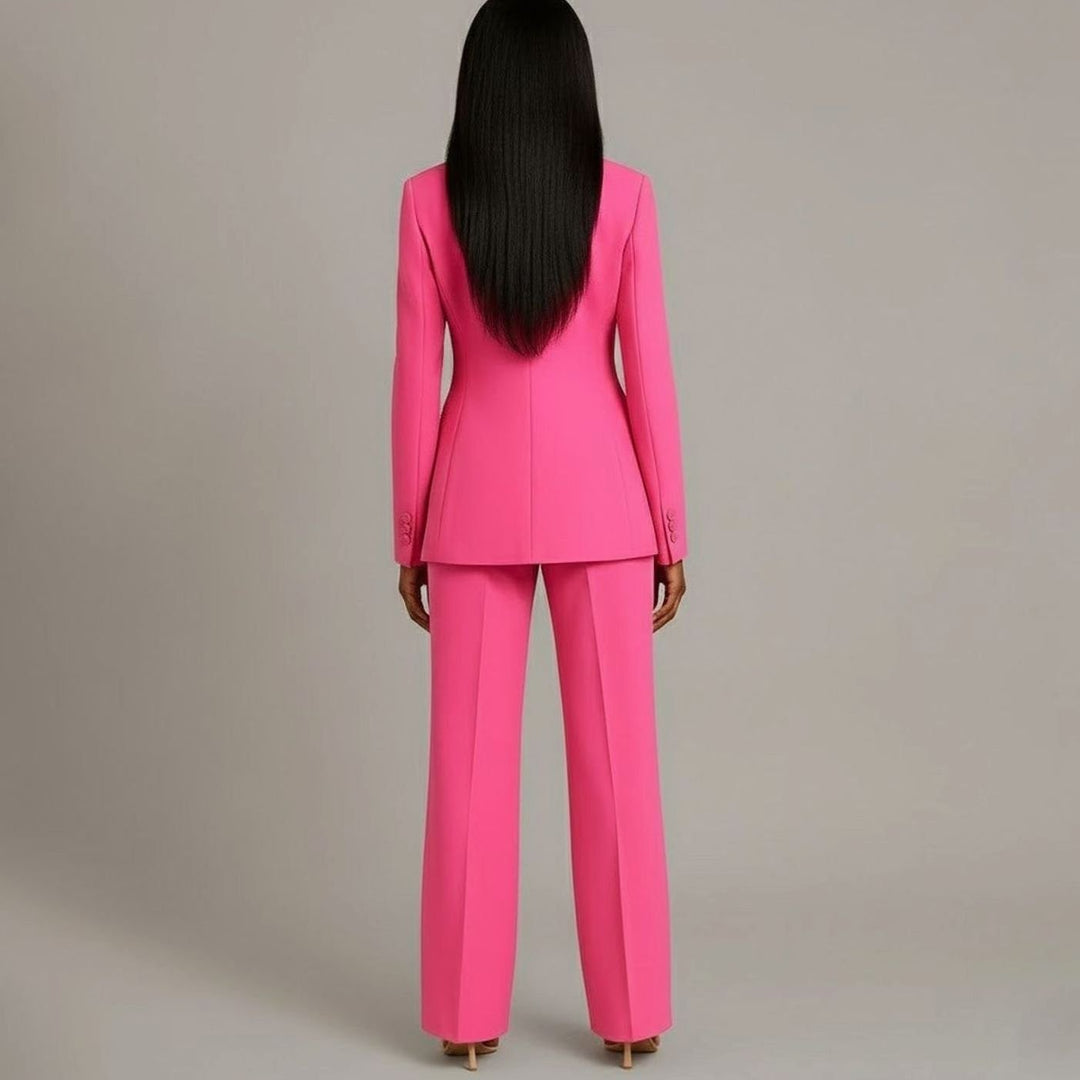 Chloe | Women's Tailored Blazer and Wide-Leg Trouser Suit Set