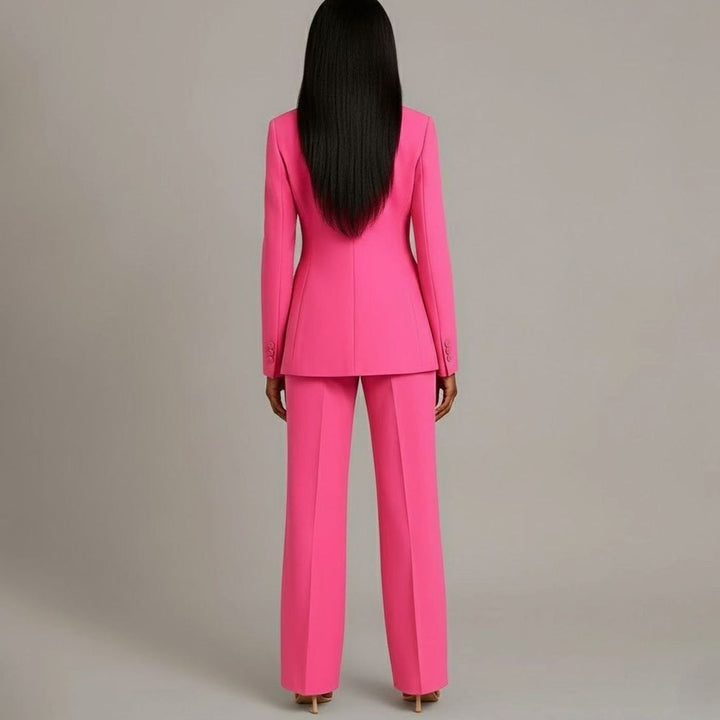 Chloe | Women's Tailored Blazer and Wide-Leg Trouser Suit Set