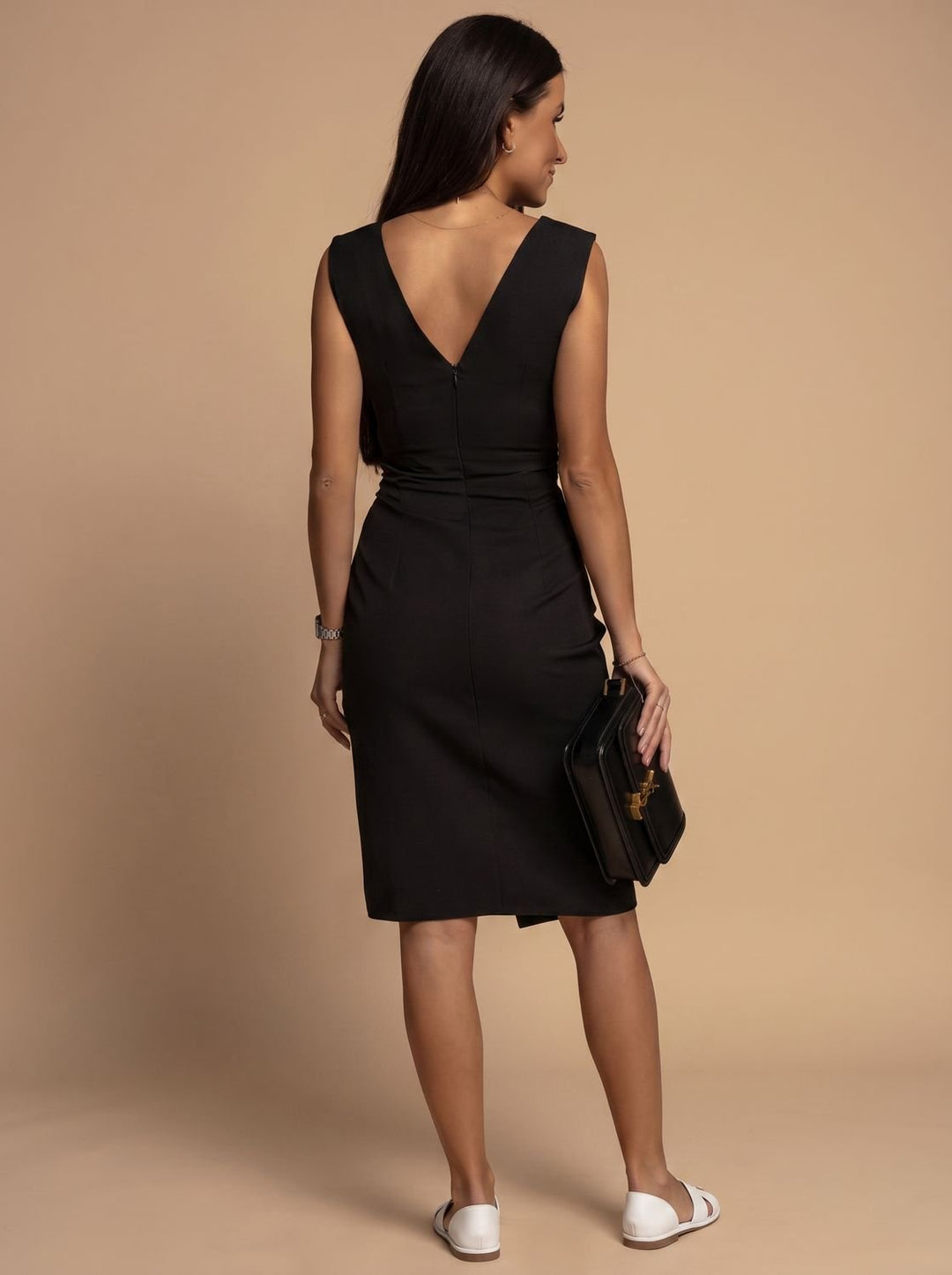 Zoe | Women's Ruched Bodycon Midi Dress