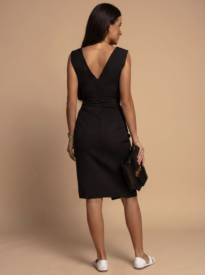 Zoe | Women's Ruched Bodycon Midi Dress