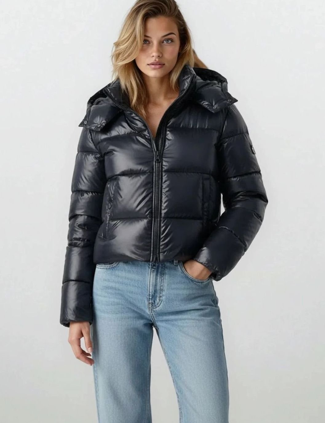 Eirlys | Women's Cropped Hooded Quilted Puffer Jacket