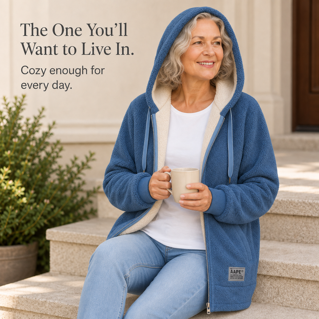 Eirian | Women's Sherpa-Lined Hooded Full-Zip Fleece Jacket