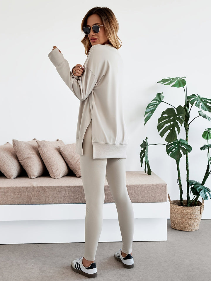 Mabli | Women's Oversized Sweatshirt and Leggings Loungewear Set