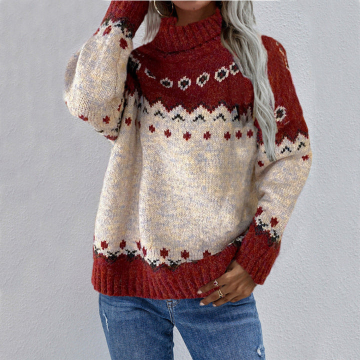 Avelina | Women's Fair Isle Roll Neck Christmas Jumper
