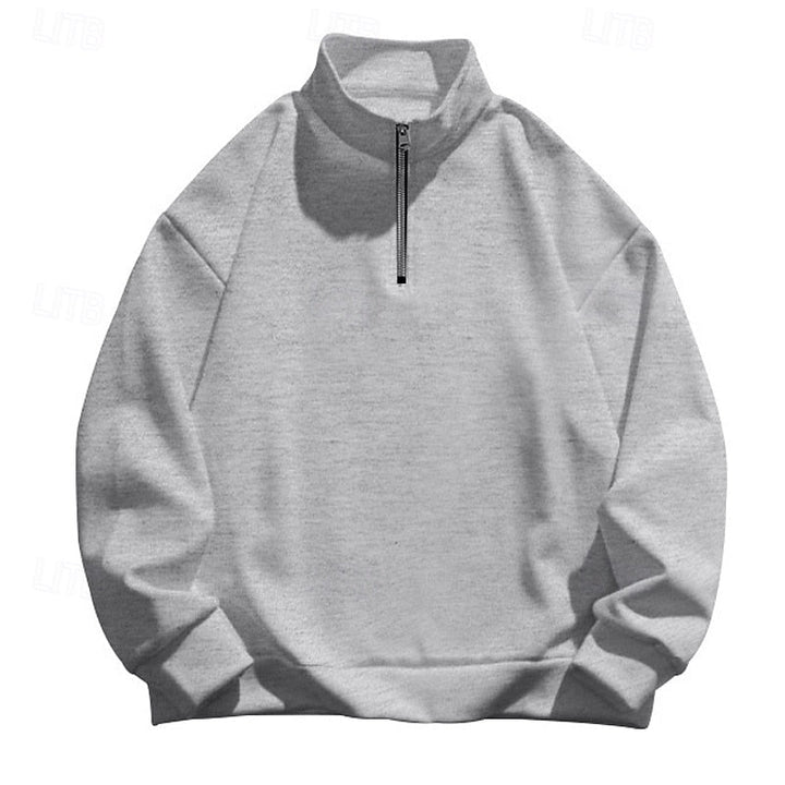 Barnaby | Men's Quarter-Zip Stand Collar Sweatshirt